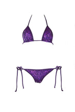 Load image into Gallery viewer, Purple Sequins Bikini - Fahrenheit Swimwear