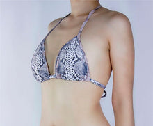 Load image into Gallery viewer, Snakeskin Python Triangle Top - Fahrenheit Swimwear