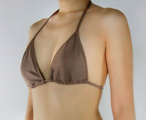 Brown Triangle Top - Dark Brown - Fahrenheit Swimwear