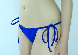 Royal Blue Tie Sides Bikini Bottom - Fahrenheit Swimwear