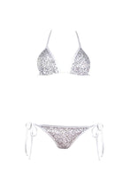 Load image into Gallery viewer, Silver Sequin Sparkles Bikini Set - Fahrenheit Swimwear