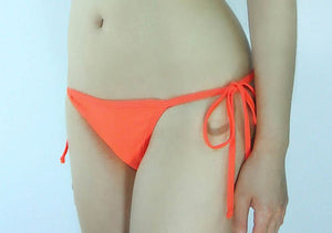 Orange Tie Sides Bikini Bottom - Fahrenheit Swimwear