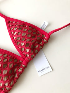 Extreme Micro Red Net Top