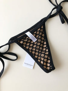 Black Fish Net on Nude Lining - Fahrenheit Swimwear