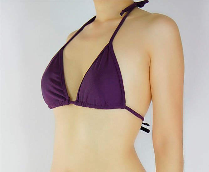 Purple Triangle Top - Fahrenheit Swimwear