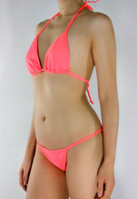 Load image into Gallery viewer, Coral String Cheeky Bikini Set - Fahrenheit Swimwear