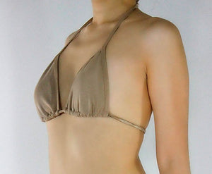 Beige Triangle Bikini Top - Fahrenheit Swimwear
