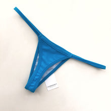 Load image into Gallery viewer, Micro Blue Bikini Bottom - Fahrenheit Swimwear