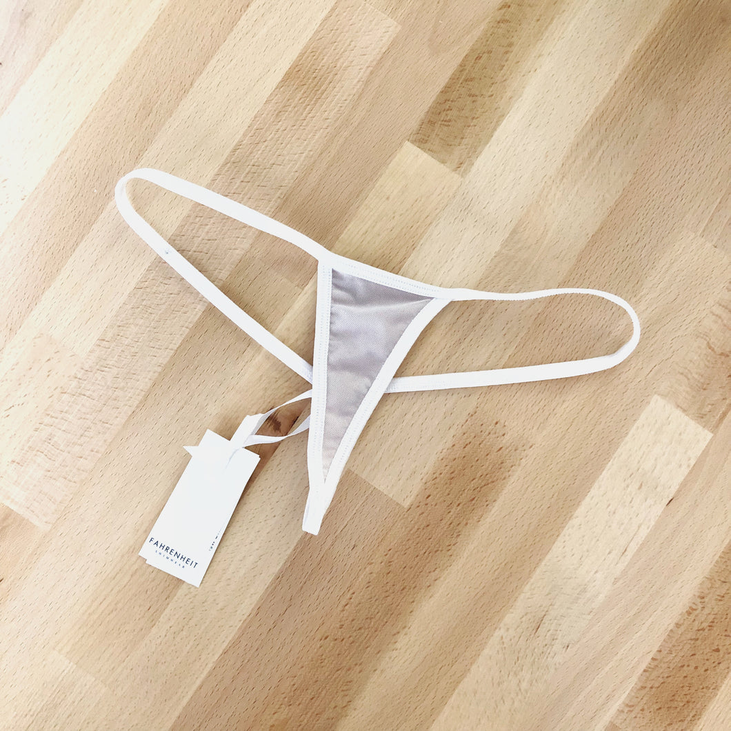 White Mesh Lingerie - Panties - Fahrenheit Swimwear