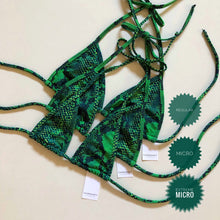 Load image into Gallery viewer, Emerald Snakeskin Micro Top