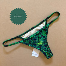 Load image into Gallery viewer, Emerald Snakeskin String Bottom
