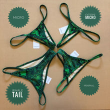 Load image into Gallery viewer, Emerald Snakeskin Tie Sides Bottom