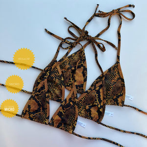 Yellow Snakeskin - Golden Yellow Python - Fahrenheit Swimwear